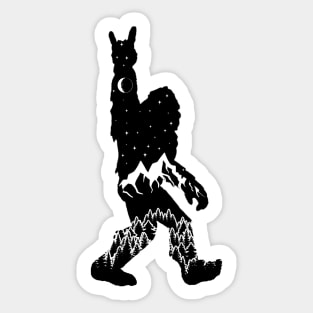 Yeti Bigfoot Sasquatch Sihouette Sticker